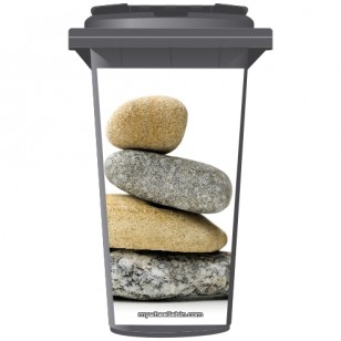 Stack Of Pebbles Wheelie Bin Sticker Panel